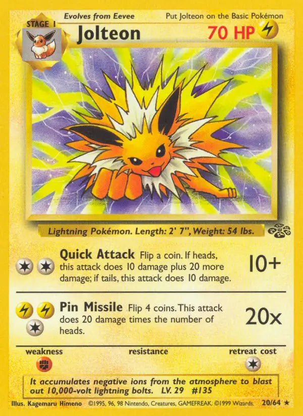 Jolteon 20/64 (Jungle)  - Unlimited | Good Games Adelaide SA