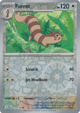 Furret 119 159 119/159 (SV09: Journey Together)  - Reverse Holofoil | Good Games Adelaide SA
