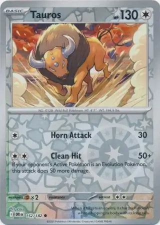Tauros 152/182 (SV10: Destined Rivals)  - Reverse Holofoil | Good Games Adelaide SA