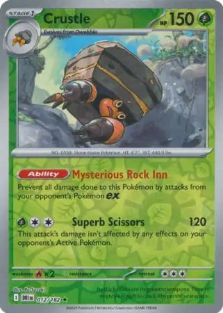 Crustle 012 182 012/182 (SV10: Destined Rivals)  - Reverse Holofoil | Good Games Adelaide SA