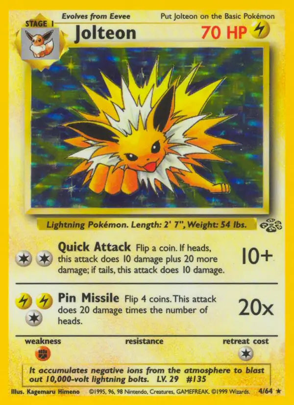 Jolteon  04/64 (Jungle)  - Unlimited Holofoil | Good Games Adelaide SA
