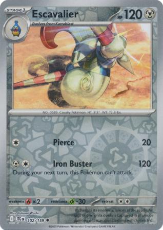Escavalier 102/159 (SV09: Journey Together)  - Reverse Holofoil | Good Games Adelaide SA