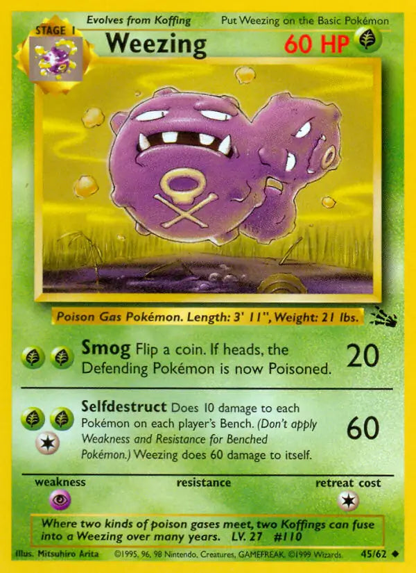 Weezing 45/62 (Fossil)  - Unlimited | Good Games Adelaide SA
