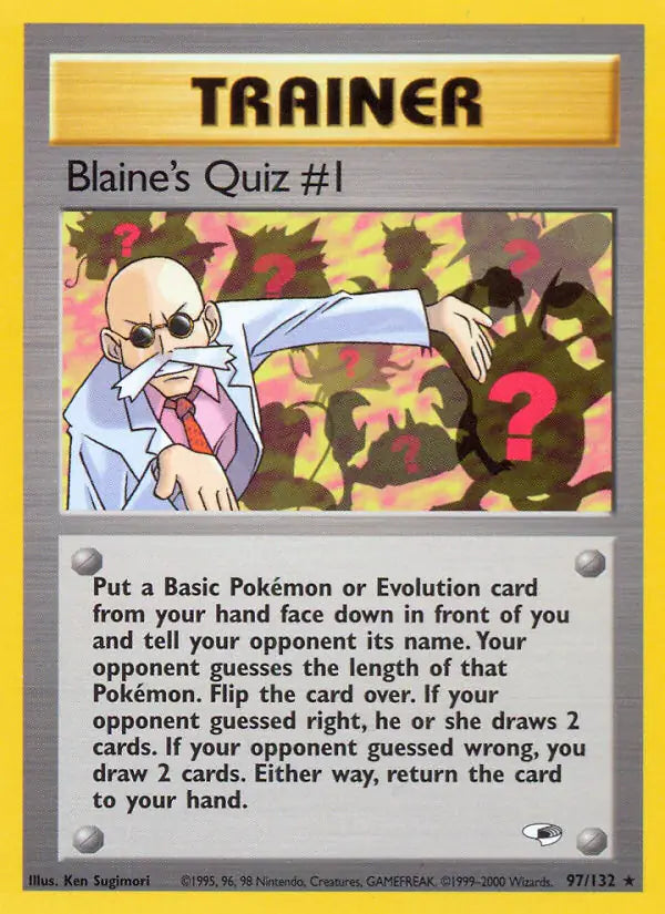 Blaines Quiz #1 097/132 (Gym Heroes)  - Unlimited | Good Games Adelaide SA