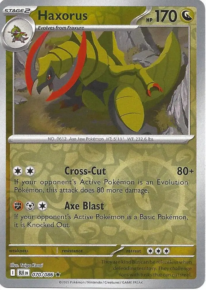 Haxorus 070/086 (SV: Black Bolt)  - Reverse Holofoil | Good Games Adelaide SA