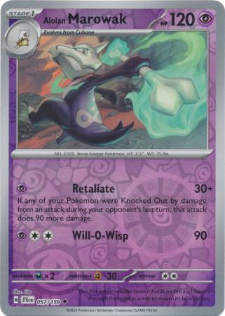 Alolan Marowak 057/159 (SV09: Journey Together)  - Reverse Holofoil | Good Games Adelaide SA