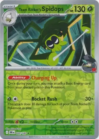 Team Rocket's Spidops 020/182 (SV10: Destined Rivals)  - Reverse Holofoil | Good Games Adelaide SA