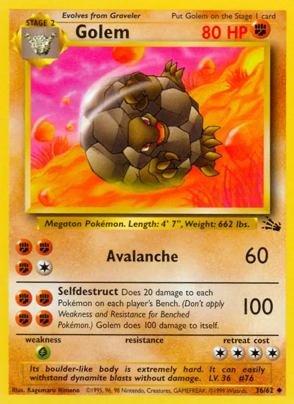 Golem 36/62 (Fossil)  - Unlimited | Good Games Adelaide SA