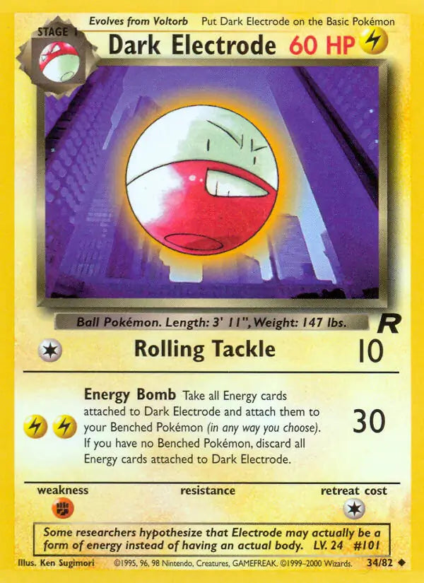 Dark Electrode 34/82 (Team Rocket)  - Unlimited | Good Games Adelaide SA