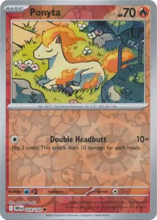 Ponyta 029/182 (SV10: Destined Rivals)  - Reverse Holofoil | Good Games Adelaide SA