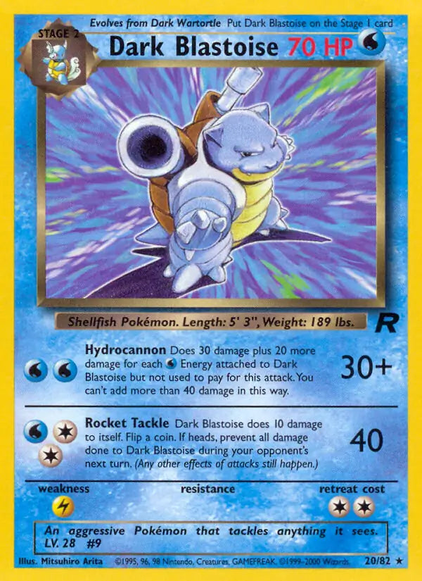 Dark Blastoise 20/82 (Team Rocket)  - Unlimited | Good Games Adelaide SA