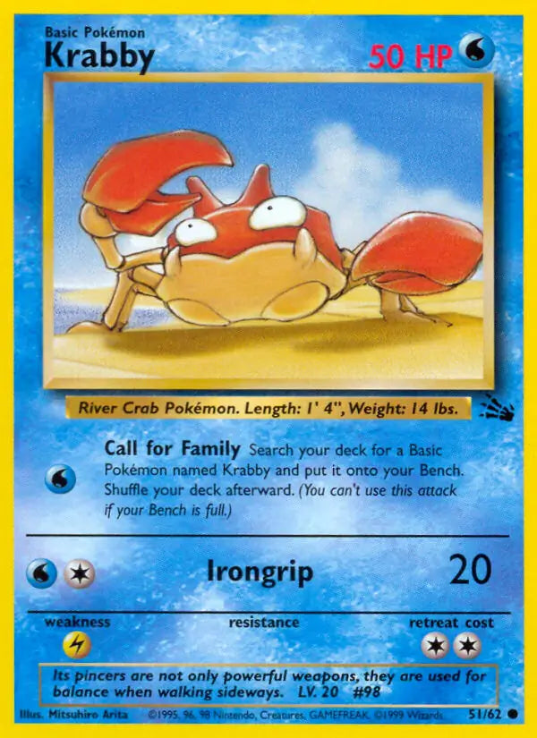 Krabby 51/62 (Fossil)  - Unlimited | Good Games Adelaide SA