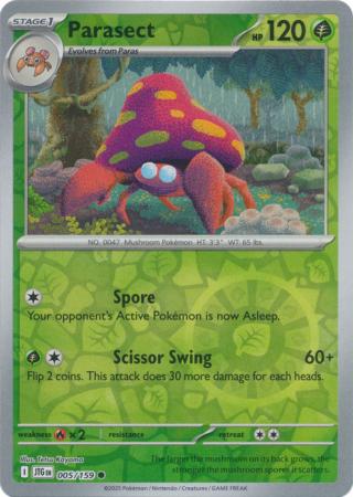 Parasect 005/159 (SV09: Journey Together)  - Reverse Holofoil | Good Games Adelaide SA