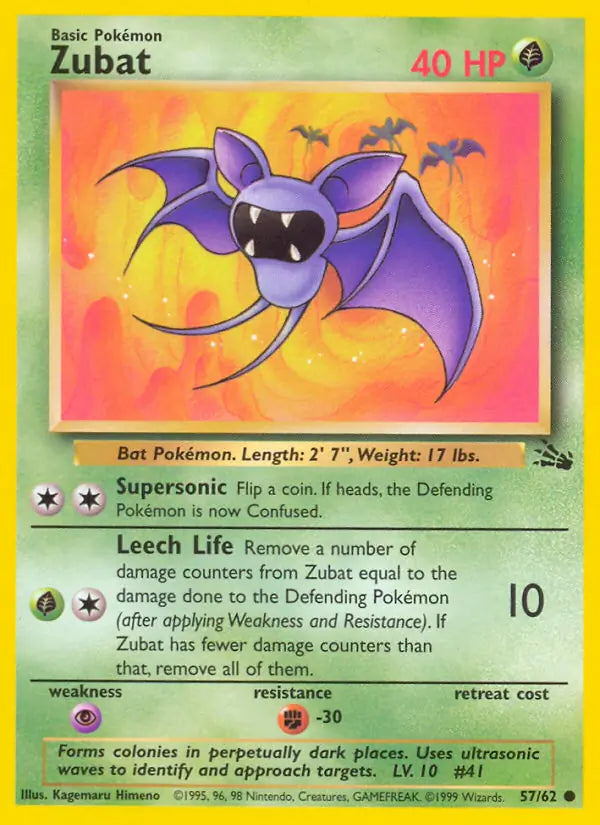 Zubat 57/62 (Fossil)  - Unlimited | Good Games Adelaide SA