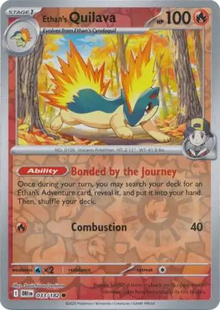 Ethan's Quilava 033/182 (SV10: Destined Rivals)  - Reverse Holofoil | Good Games Adelaide SA