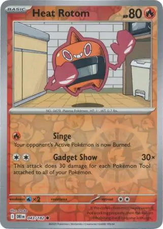 Heat Rotom 043/182 (SV10: Destined Rivals)  - Reverse Holofoil | Good Games Adelaide SA