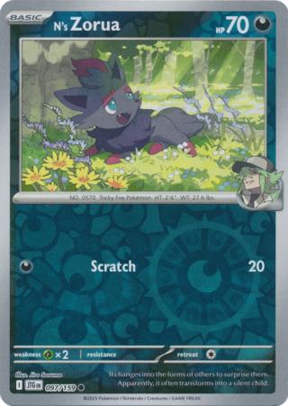 N's Zorua 097/159 (SV09: Journey Together)  - Reverse Holofoil | Good Games Adelaide SA
