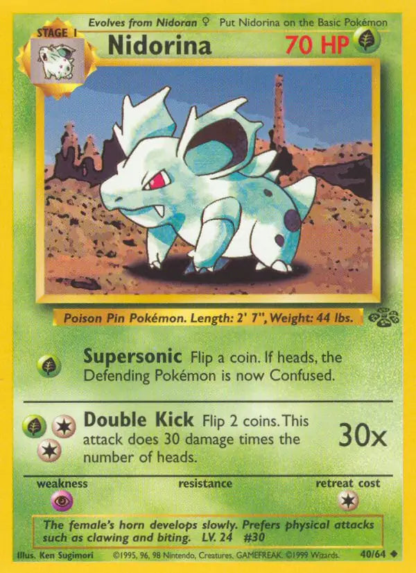 Nidorina 40/64 (Jungle)  - Unlimited | Good Games Adelaide SA