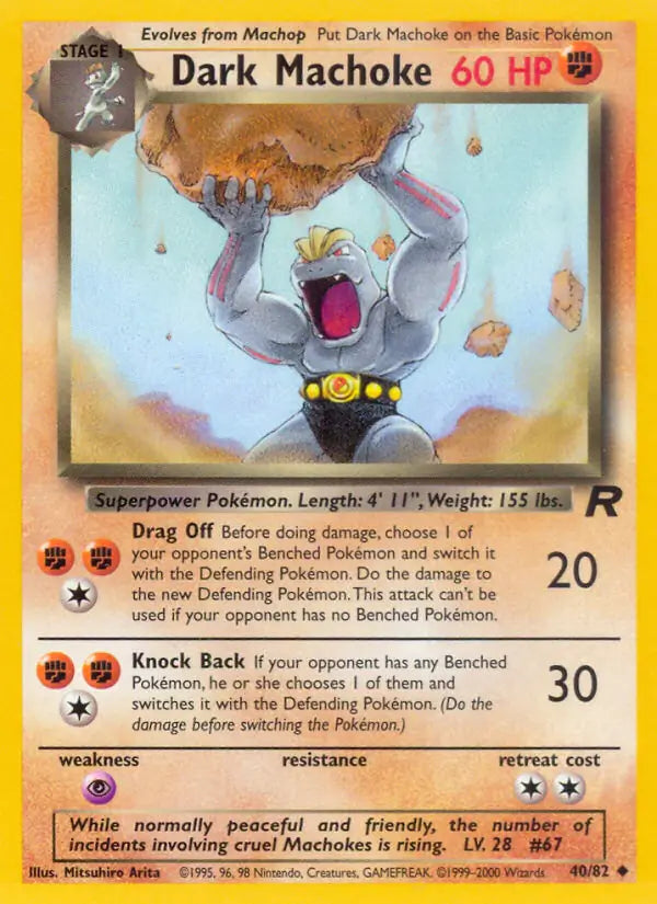 Dark Machoke 40/82 (Team Rocket)  - Unlimited | Good Games Adelaide SA