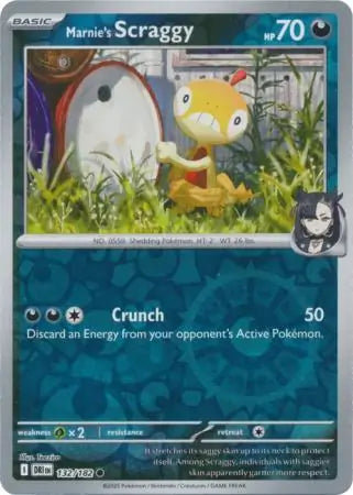 Marnie's Scraggy 132/182 (SV10: Destined Rivals)  - Reverse Holofoil | Good Games Adelaide SA