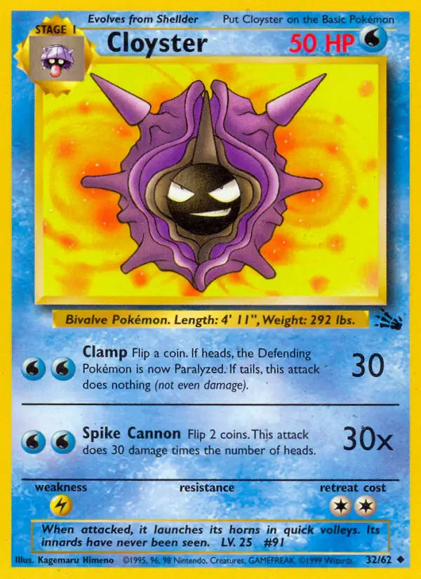 Cloyster 32/62 (Fossil)  - Unlimited | Good Games Adelaide SA
