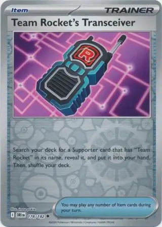 Team Rocket's Transceiver 178/182 (SV10: Destined Rivals)  - Reverse Holofoil | Good Games Adelaide SA