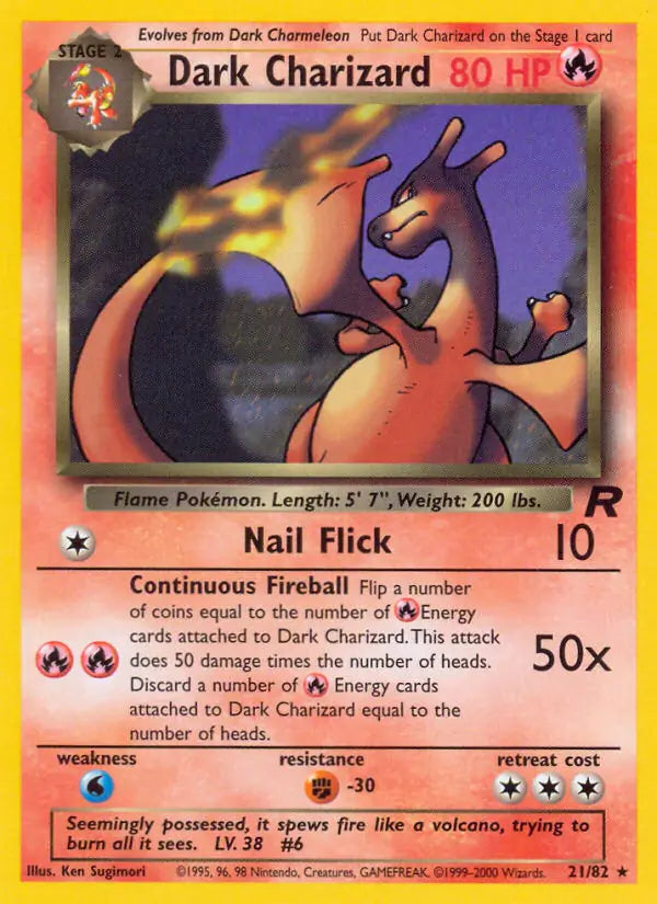 Dark Charizard 21/82 (Team Rocket)  - Unlimited | Good Games Adelaide SA