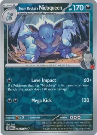 Team Rocket's Nidoqueen 116/182 (SV10: Destined Rivals)  - Reverse Holofoil | Good Games Adelaide SA