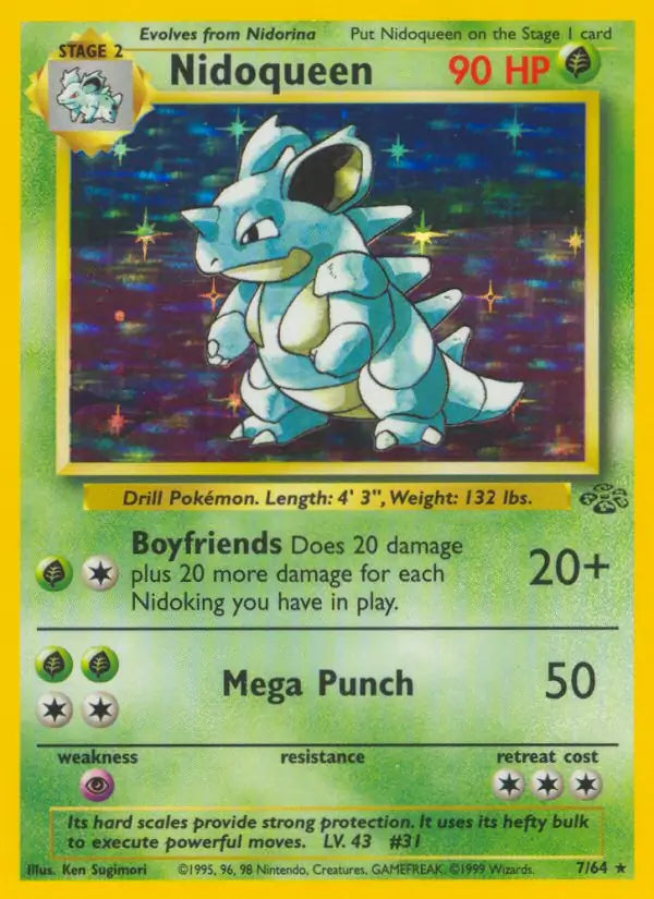 Nidoqueen 07/64 (Jungle)  - Unlimited Holofoil | Good Games Adelaide SA