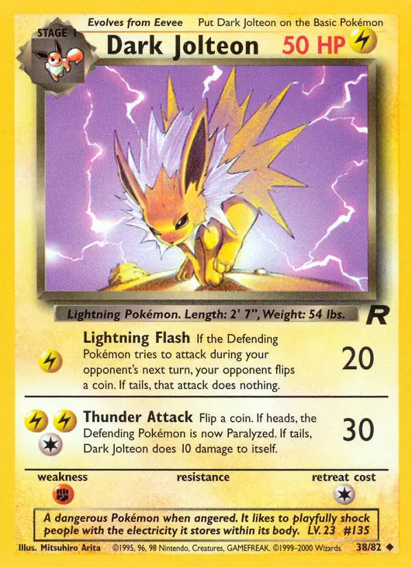 Dark Jolteon 38/82 (Team Rocket)  - Unlimited | Good Games Adelaide SA