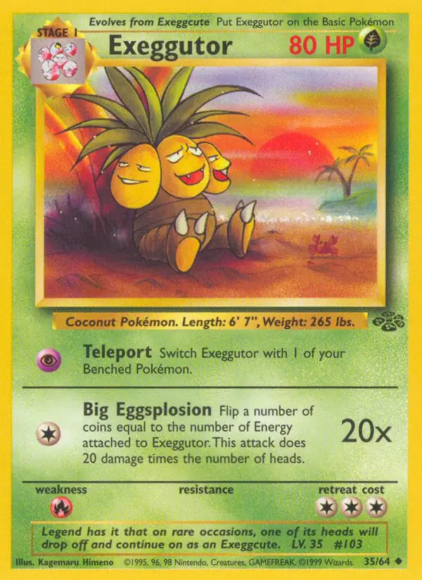 Exeggutor 35/64 (Jungle)  - Unlimited | Good Games Adelaide SA