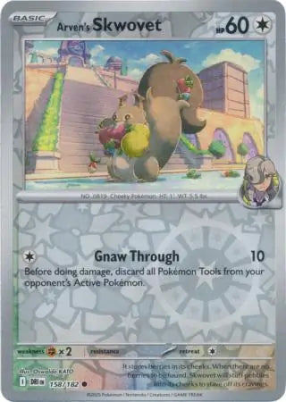Arven's Skwovet 158/182 (SV10: Destined Rivals)  - Reverse Holofoil | Good Games Adelaide SA