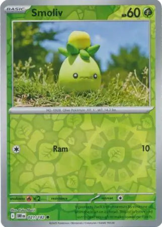 Smoliv 021/182 (SV10: Destined Rivals)  - Reverse Holofoil | Good Games Adelaide SA