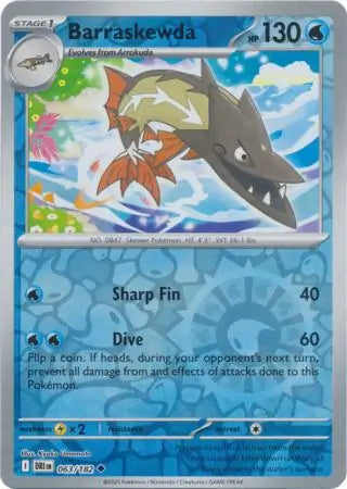 Barraskewda 063/182 (SV10: Destined Rivals)  - Reverse Holofoil | Good Games Adelaide SA
