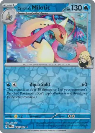 Cynthia's Milotic 053/182 (SV10: Destined Rivals)  - Reverse Holofoil | Good Games Adelaide SA