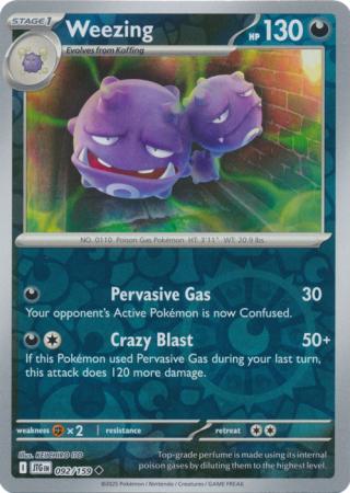 Weezing 092/159 (SV09: Journey Together)  - Reverse Holofoil | Good Games Adelaide SA
