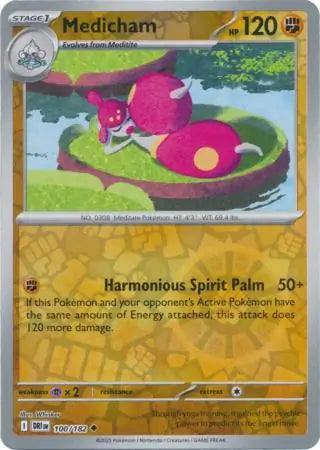 Medicham 100/182 (SV10: Destined Rivals)  - Reverse Holofoil | Good Games Adelaide SA