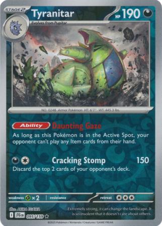 Tyranitar 095/159 (SV09: Journey Together)  - Reverse Holofoil | Good Games Adelaide SA