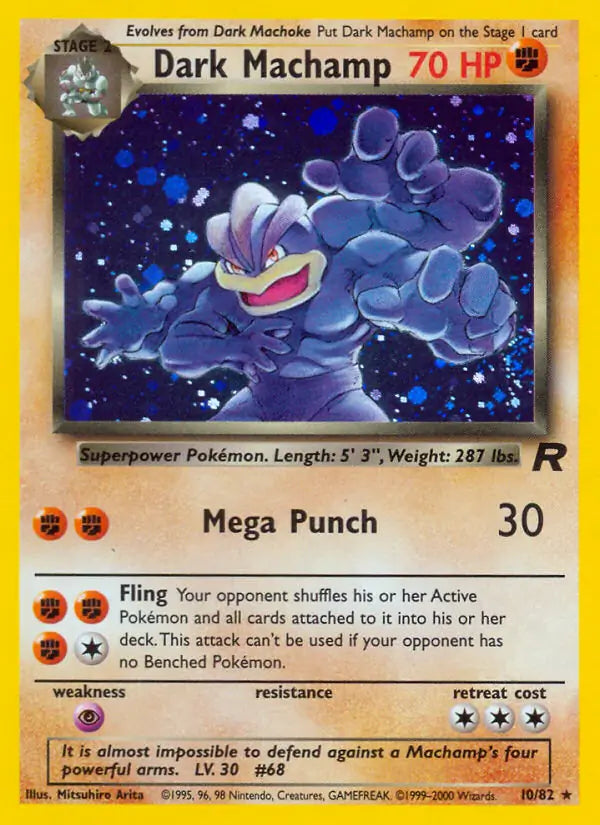 Dark Machamp 10/82 (Team Rocket)  - Unlimited Holofoil | Good Games Adelaide SA