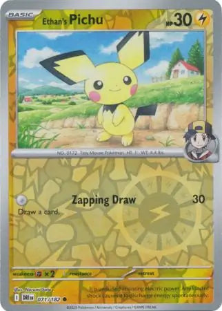Ethan's Pichu 071/182 (SV10: Destined Rivals)  - Reverse Holofoil | Good Games Adelaide SA