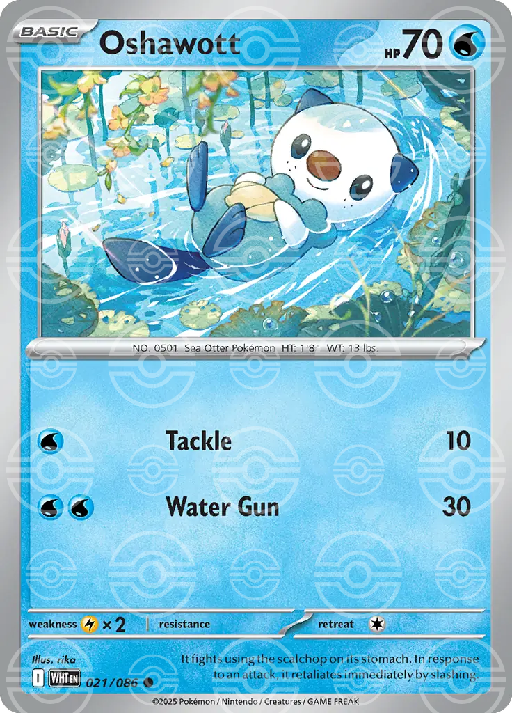 Oshawott 021/086 (SV: White Flare)  - Holofoil | Good Games Adelaide SA