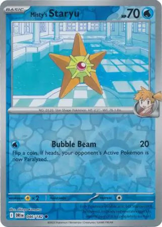 Misty's Staryu 046/180 (SV10: Destined Rivals)  - Reverse Holofoil | Good Games Adelaide SA