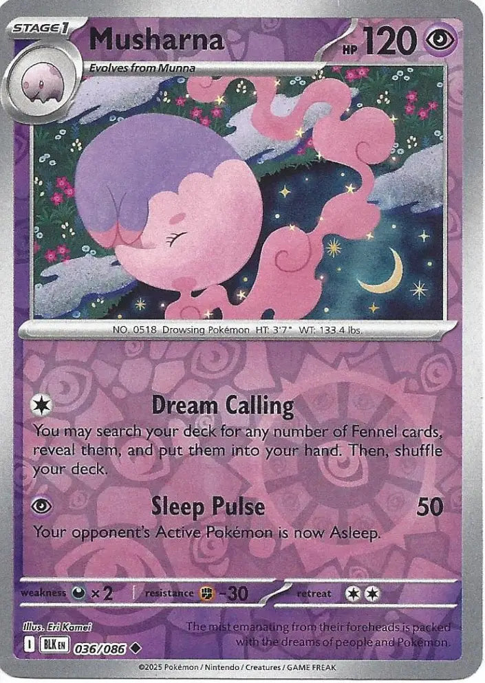 Musharna 036/086 (SV: Black Bolt)  - Reverse Holofoil | Good Games Adelaide SA