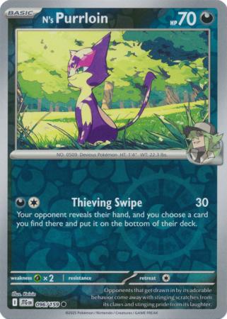 N's Purrloin 096/159 (SV09: Journey Together)  - Reverse Holofoil | Good Games Adelaide SA