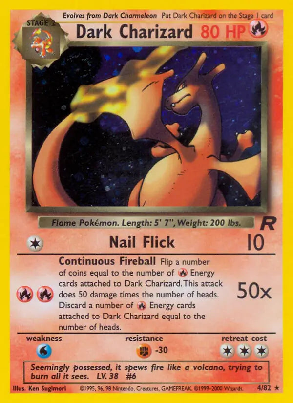 Dark Charizard 04/82 (Team Rocket)  - Unlimited Holofoil | Good Games Adelaide SA