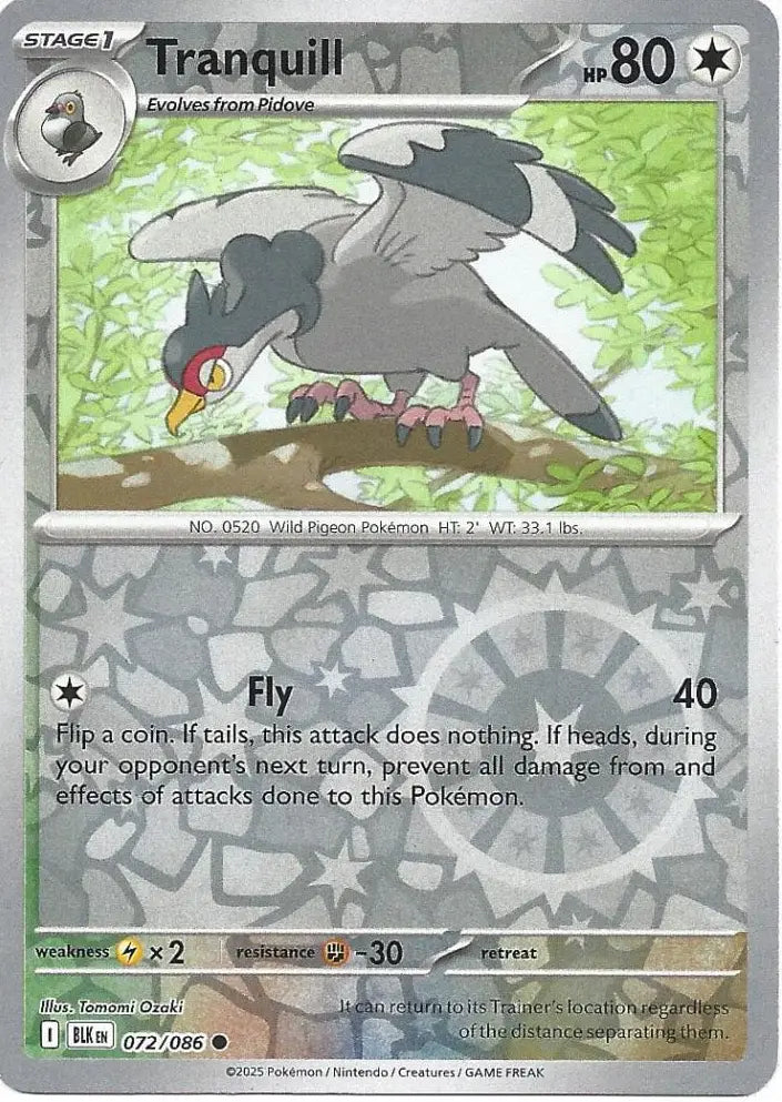 Tranquill 072/086 (SV: Black Bolt)  - Reverse Holofoil | Good Games Adelaide SA