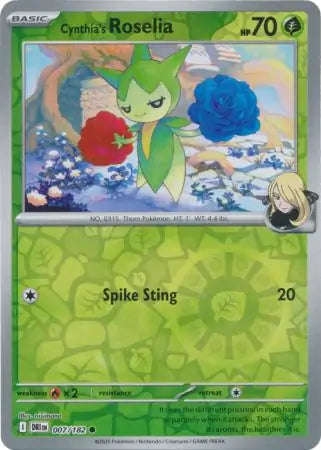 Cynthia's Roselia 007/182 (SV10: Destined Rivals)  - Reverse Holofoil | Good Games Adelaide SA
