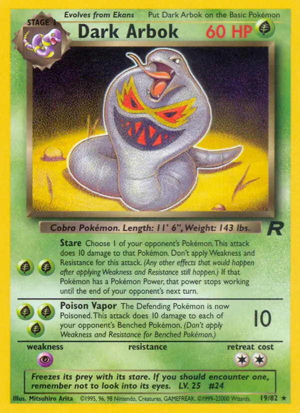 Dark Arbok 19/82 (Team Rocket)  - Unlimited | Good Games Adelaide SA