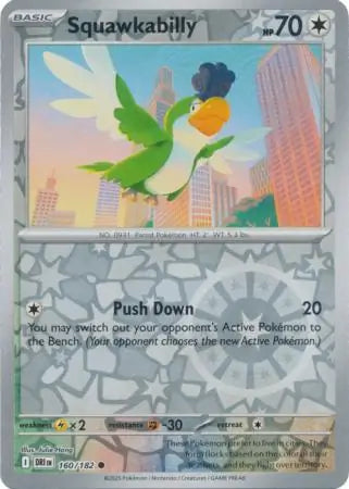 Squawkabilly 160/182 (SV10: Destined Rivals)  - Reverse Holofoil | Good Games Adelaide SA