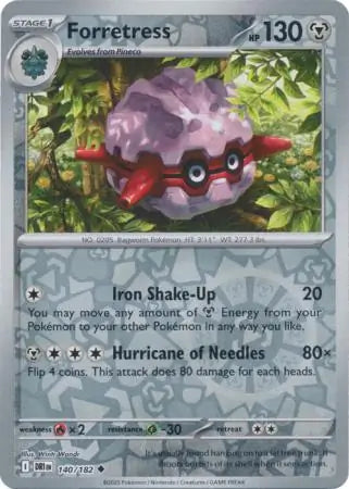 Forretress 140/182 (SV10: Destined Rivals)  - Reverse Holofoil | Good Games Adelaide SA